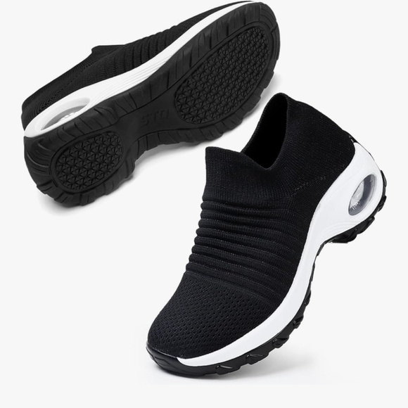 Stq Shoes - Nib 9.5 STQ Walking Shoes Women Slip on Sneakers Non Slip Work Arch Support Tenn